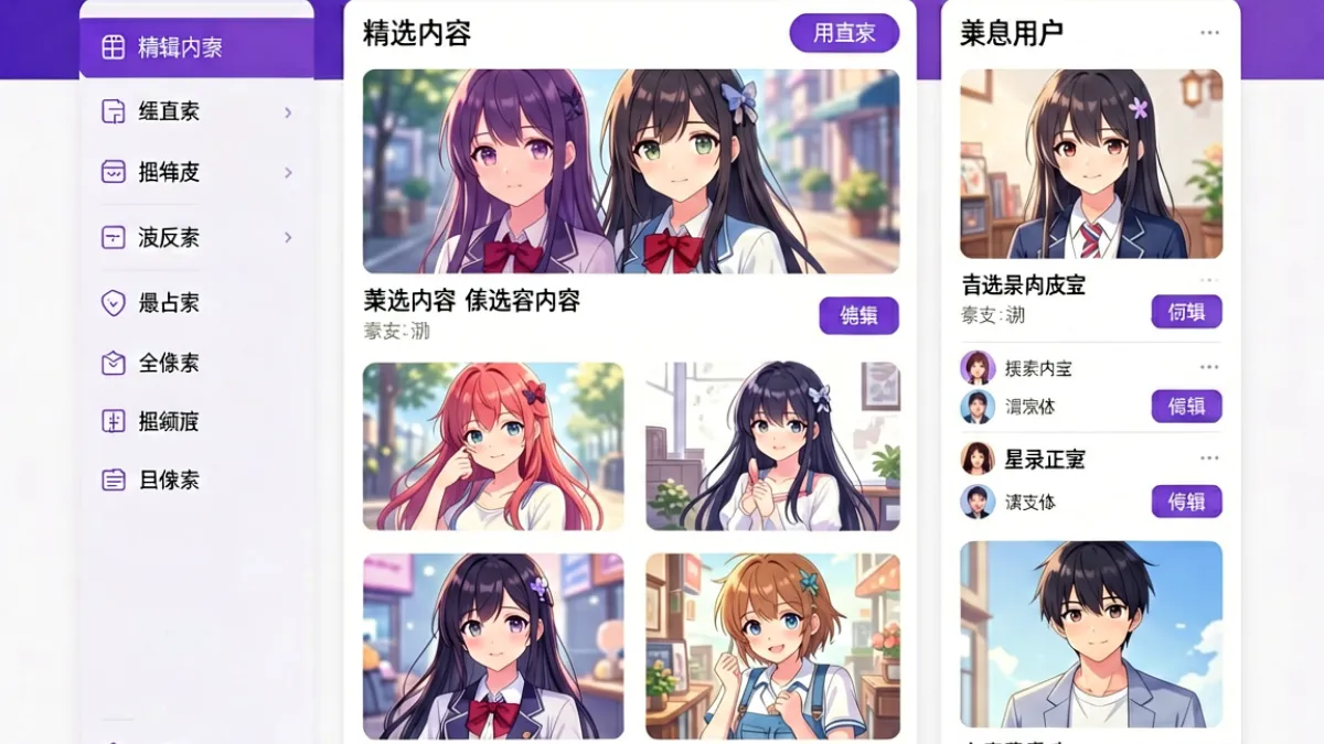 爱萝莉社区首页全貌展示，画面呈现社区版块分布、精选帖子流与用户互动区域的整体结构